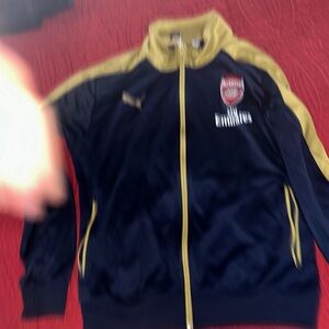 Puma Navy and Gold Arsenal Jacket